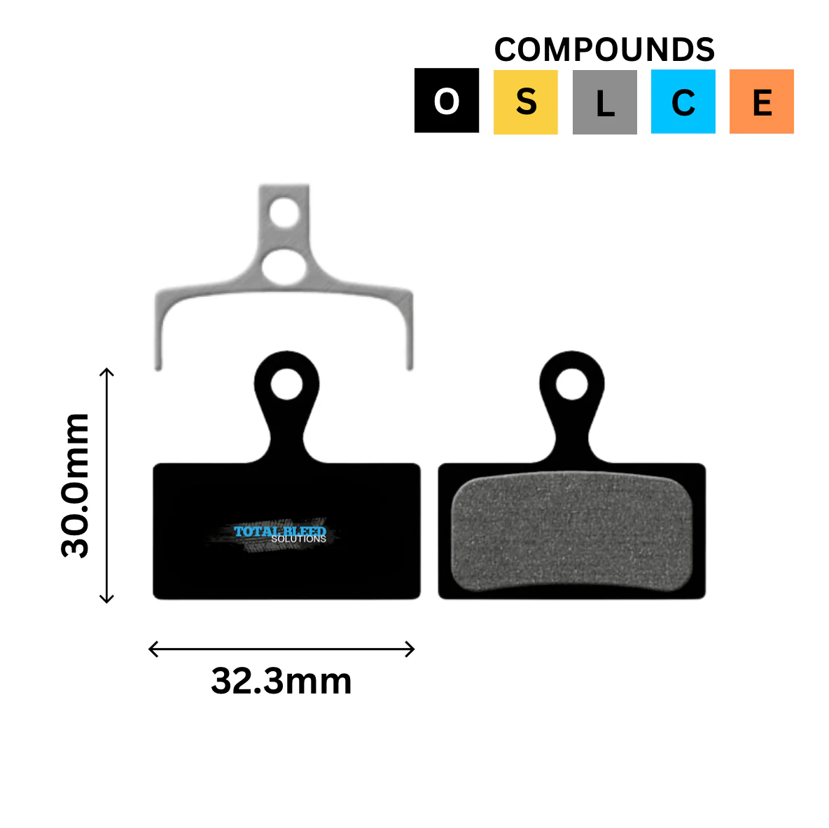 Shimano G01A S G02A Disc Brake Pads by TBS