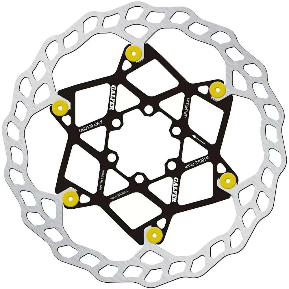 Galfer Wave Floating Disc Rotor 6 Bolt – All Sizes Colours 180mm 203mm - 2mm - Image 4