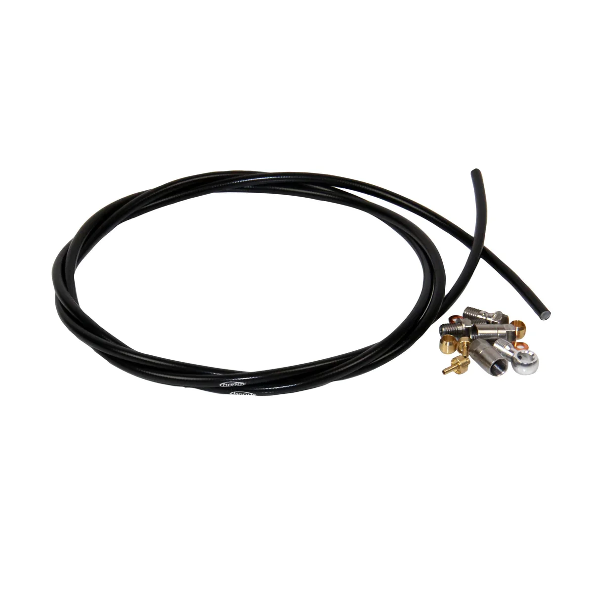 Hope 5mm Black Hose Kits. Hose with 90° & Straight Connectors. Black