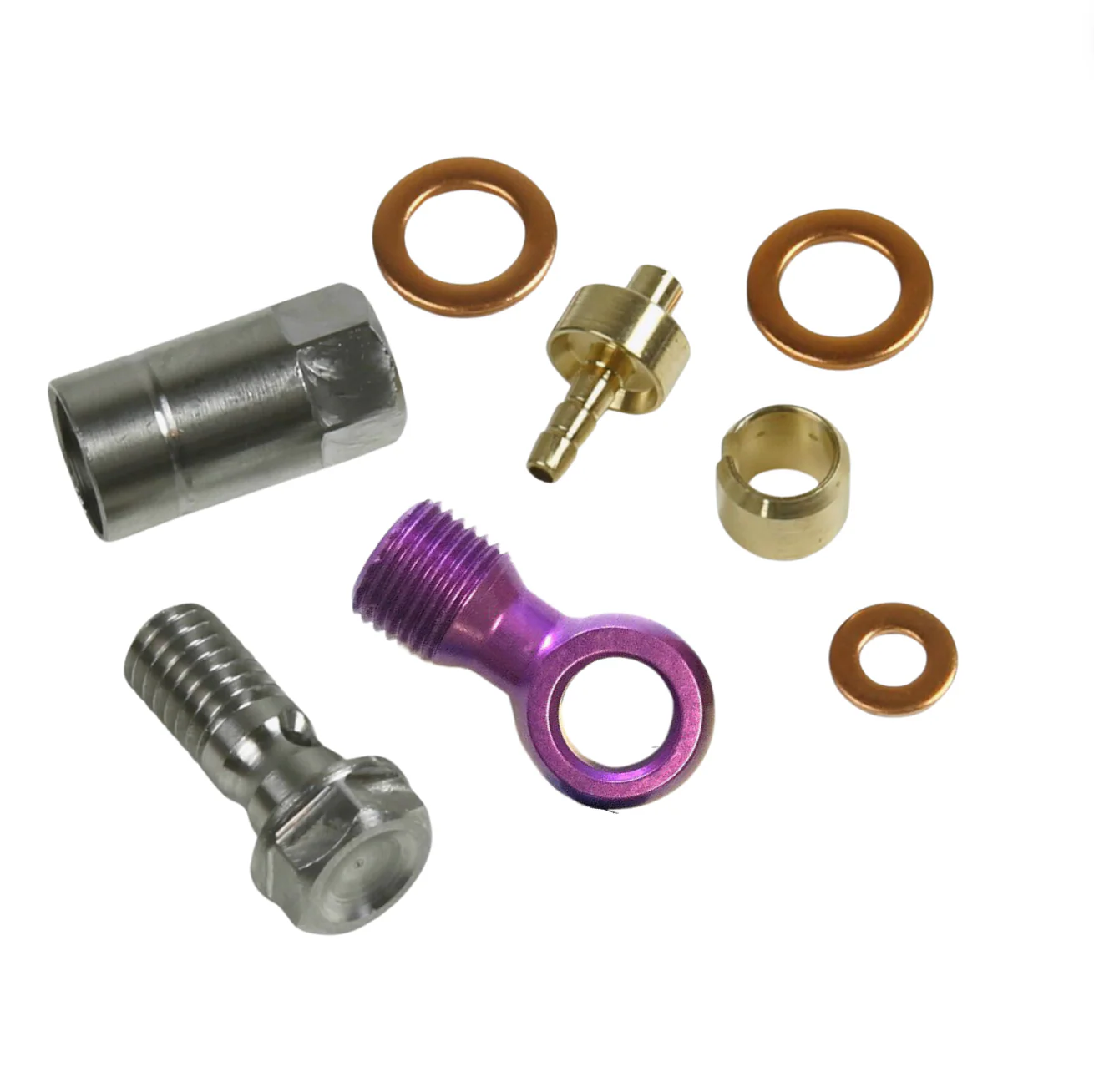 Hope 90 Degree Banjo Connector Pack: For 5mm Black Hose - All Colours - Image 3