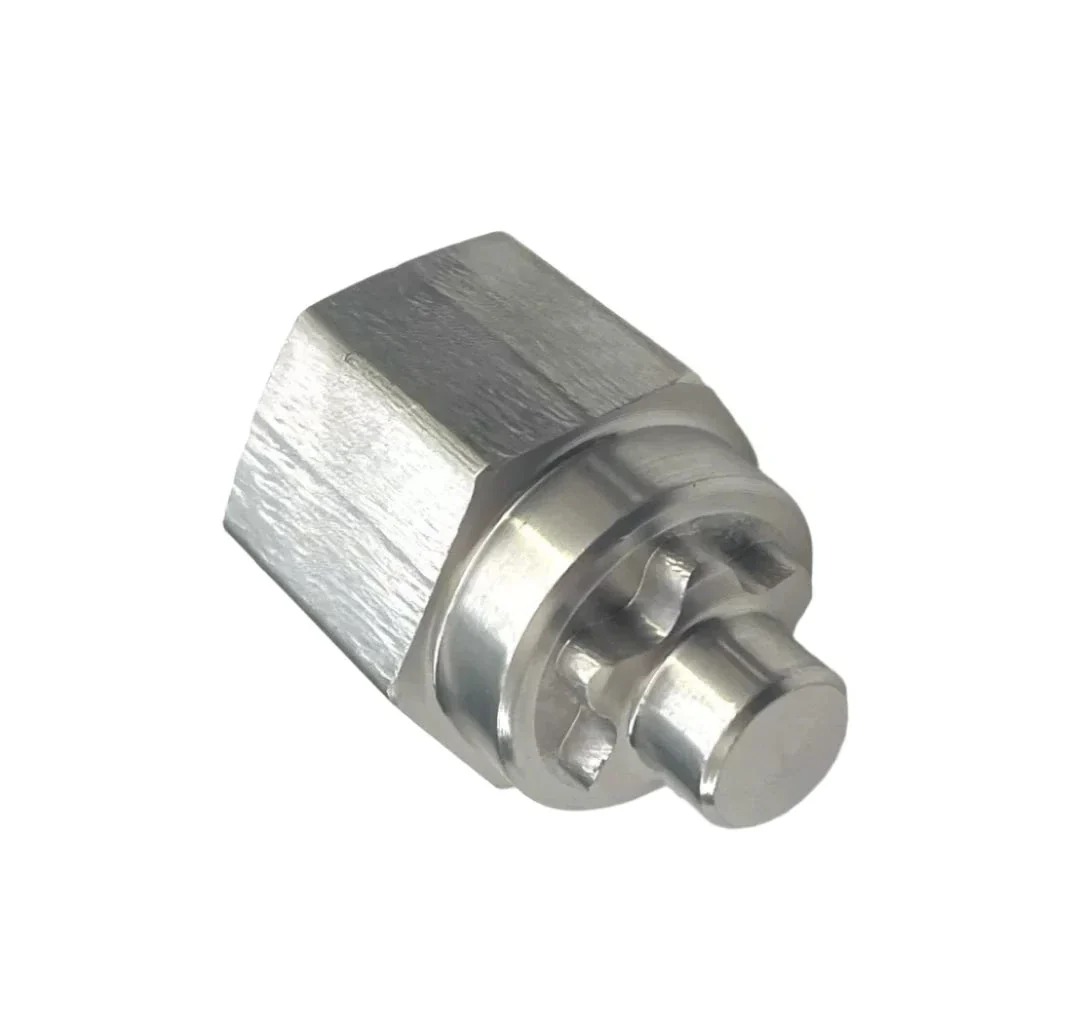 Hope E-Bike Crankset; Captive Nut Tool / Cap: Silver - HC107-09TS