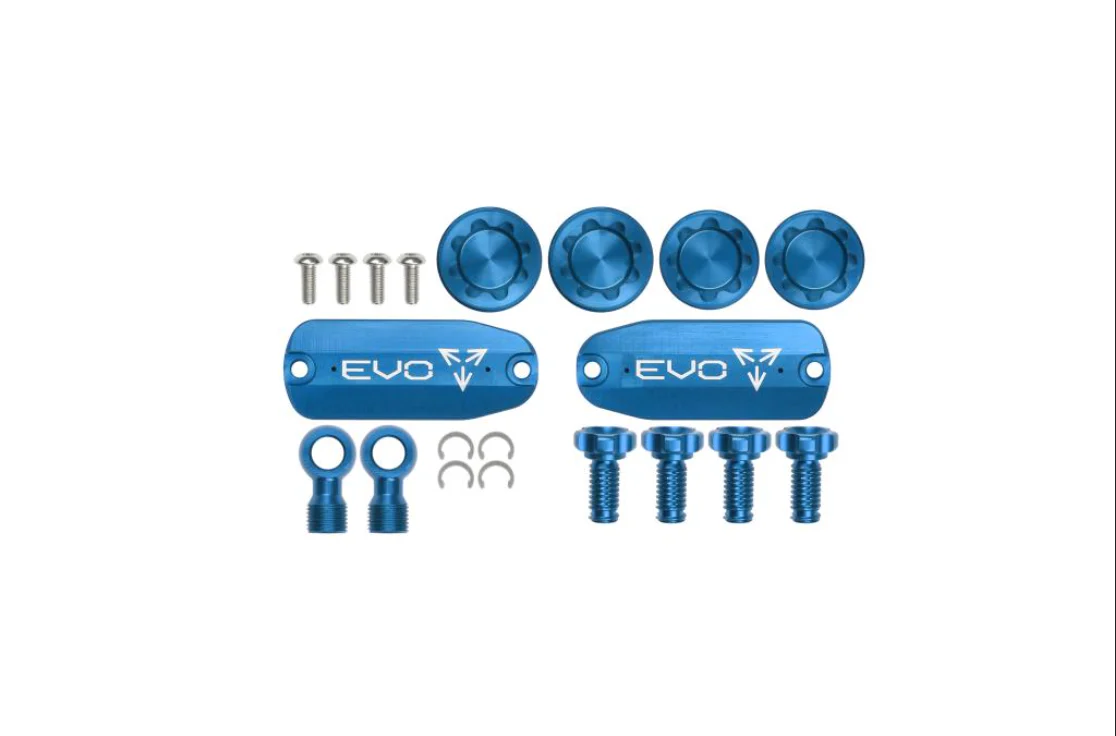 Hope Tech 4 EVO GR4 Brake Custom Kit - Lids Bore Caps Banjo Adj All Colours. - Image 2