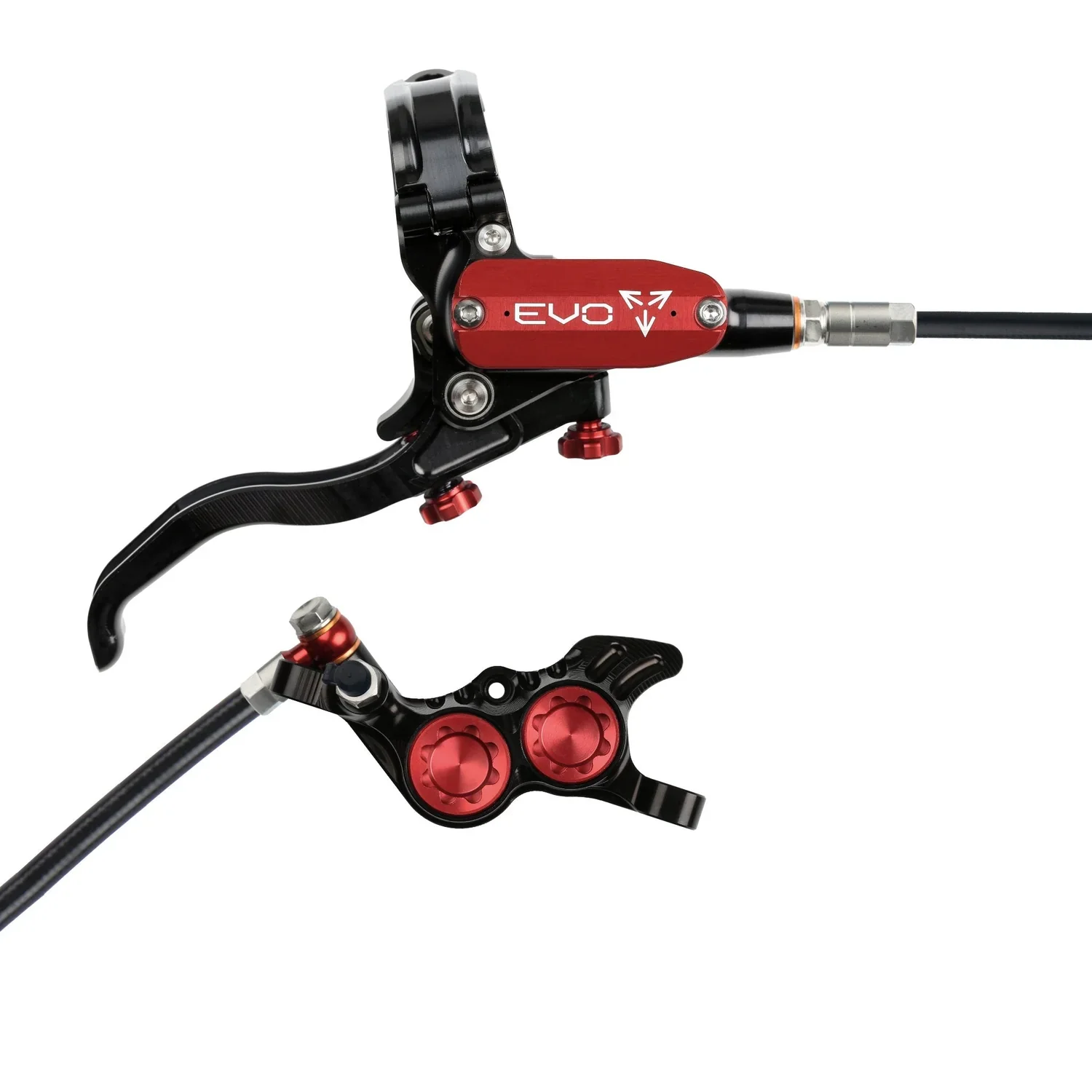 Hope Tech 4 EVO GR4 Complete Disc Brake No Rotor Black Hose - All Colours - Image 10