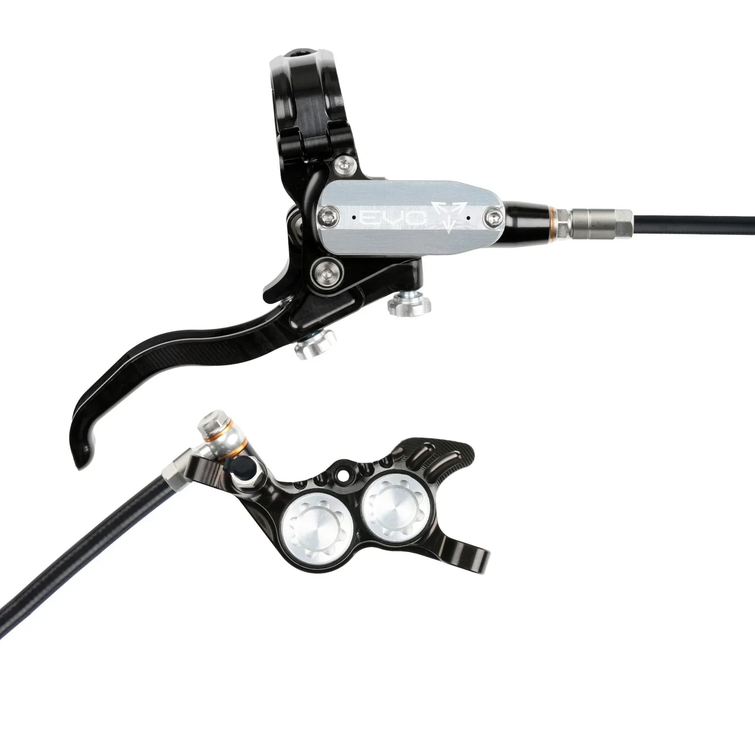 Hope Tech 4 EVO GR4 Complete Disc Brake No Rotor Black Hose - All Colours - Image 12