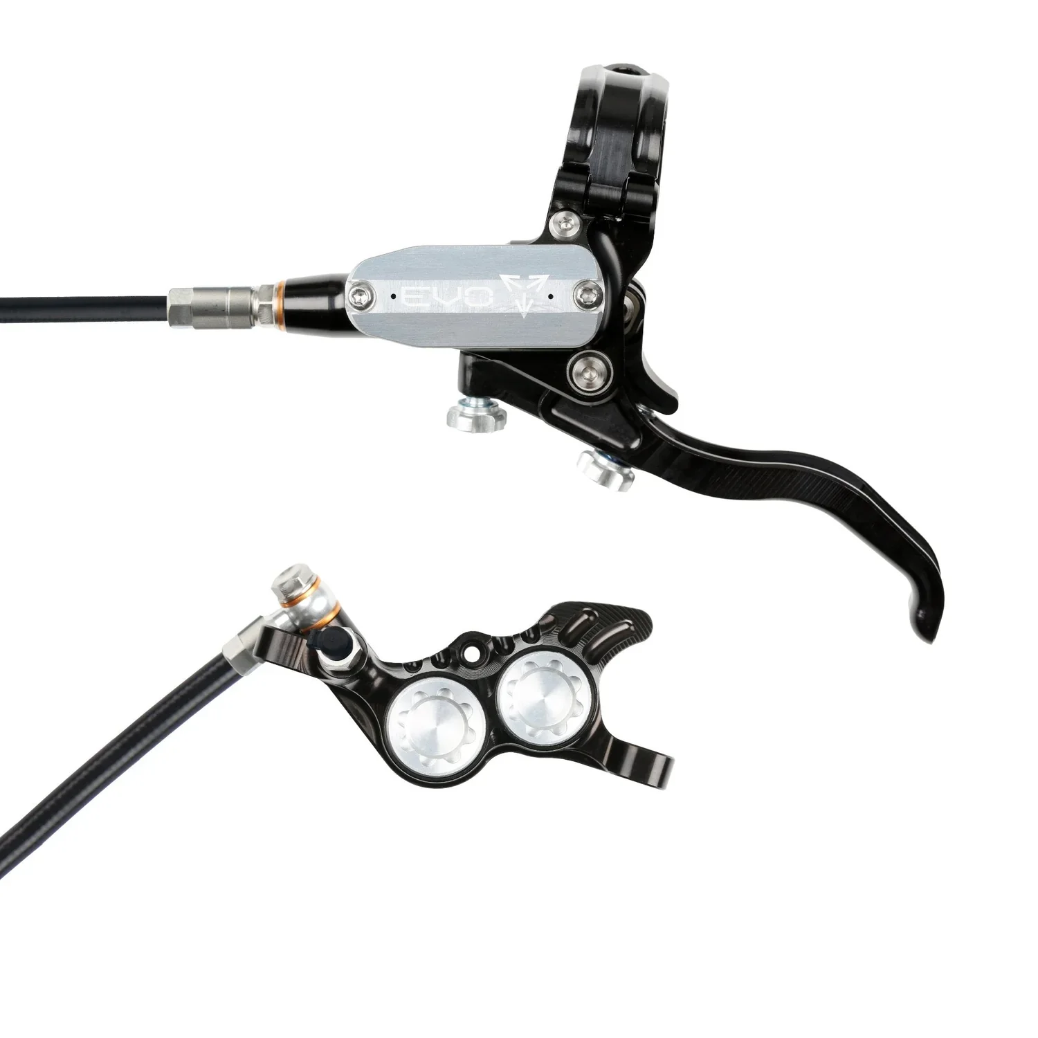 Hope Tech 4 EVO GR4 Complete Disc Brake No Rotor Black Hose - All Colours - Image 13