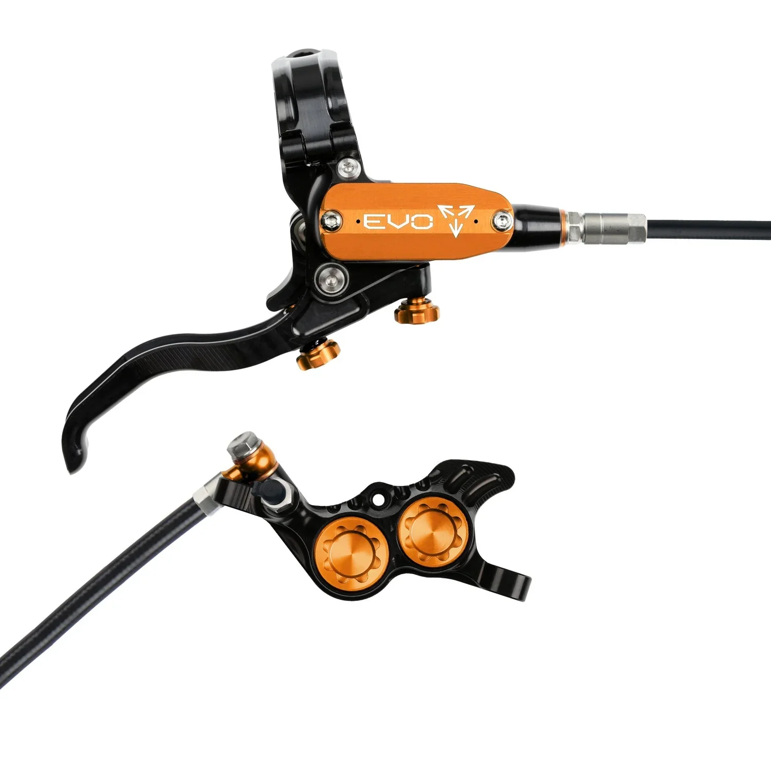 Hope Tech 4 EVO GR4 Complete Disc Brake No Rotor Black Hose - All Colours - Image 14