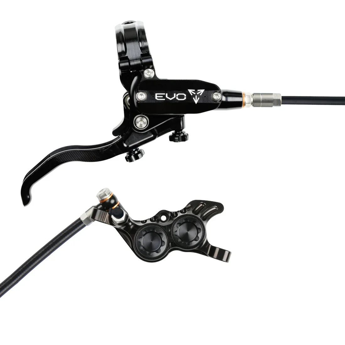 Hope Tech 4 EVO GR4 Complete Disc Brake No Rotor Black Hose - All Colours - Image 2