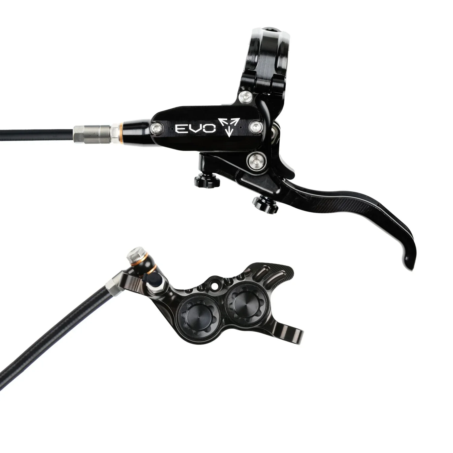 Hope Tech 4 EVO GR4 Complete Disc Brake No Rotor Black Hose - All Colours - Image 3