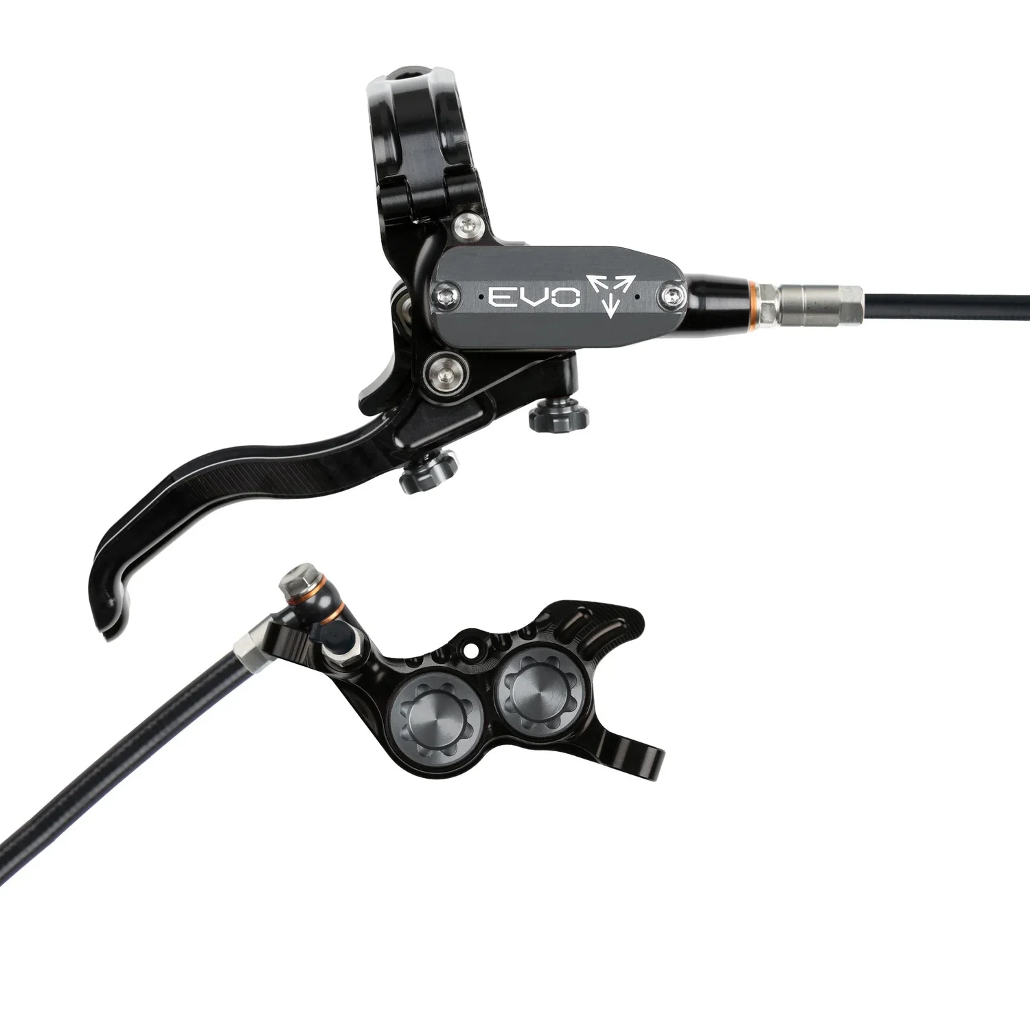 Hope Tech 4 EVO GR4 Complete Disc Brake No Rotor Black Hose - All Colours - Image 6