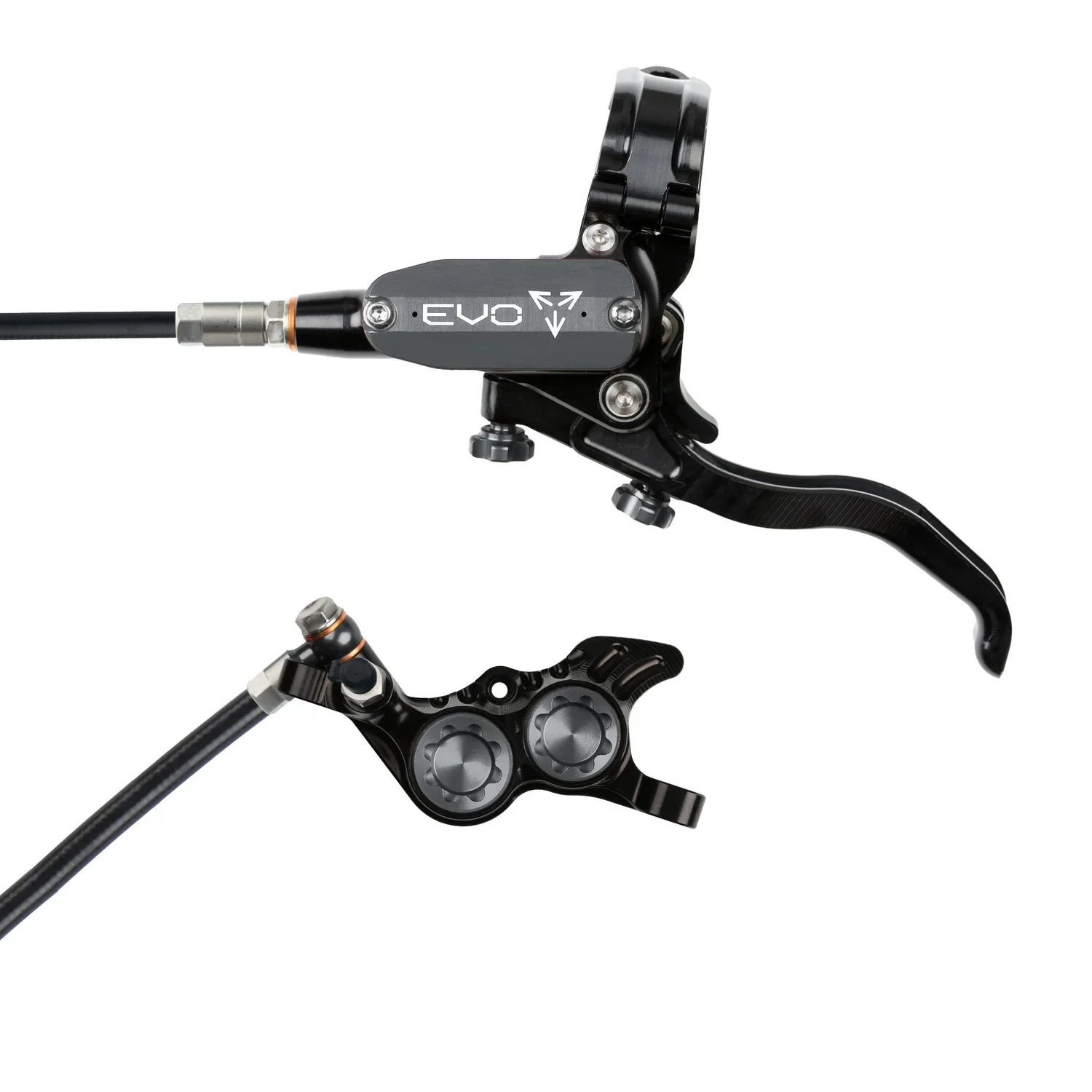 Hope Tech 4 EVO GR4 Complete Disc Brake No Rotor Black Hose - All Colours - Image 7