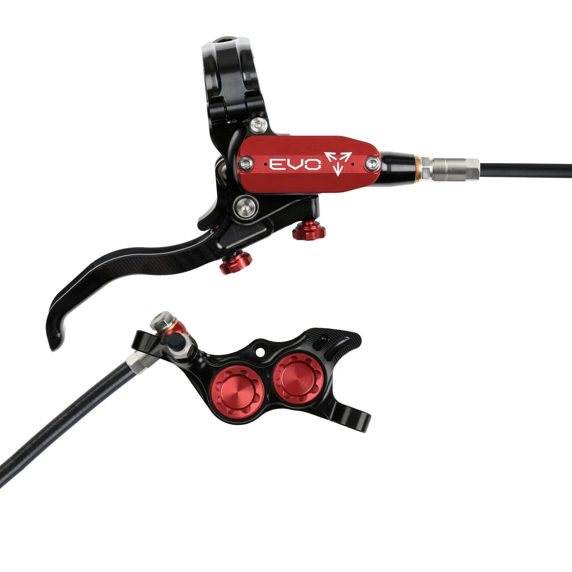 Hope Tech 4 EVO TR4 Complete Disc Brake No Rotor Black Hose - All Colours - Image 10