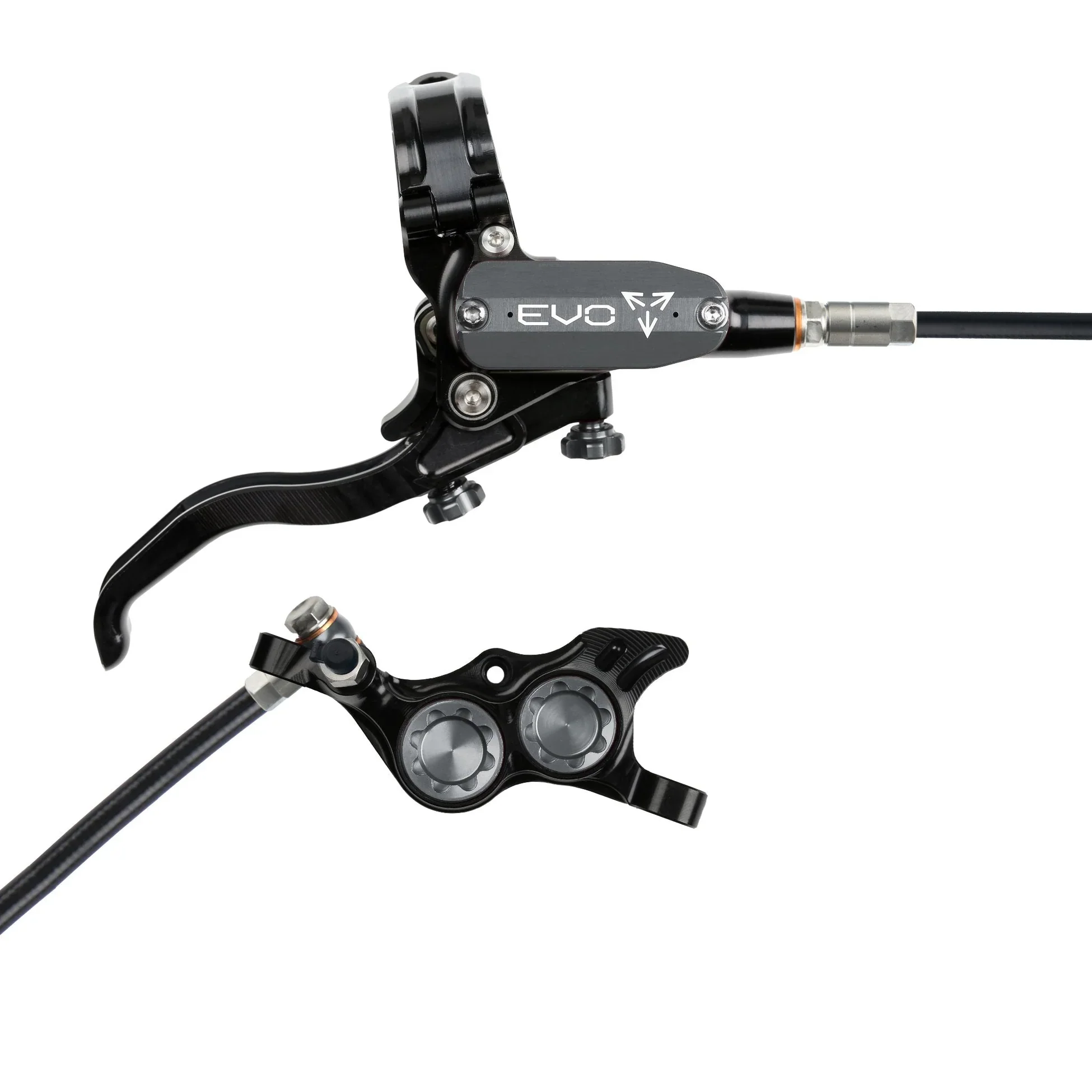 Hope Tech 4 EVO TR4 Complete Disc Brake No Rotor Black Hose - All Colours - Image 14