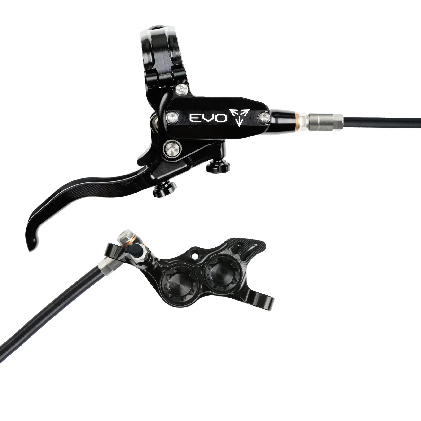 Hope Tech 4 EVO TR4 Complete Disc Brake No Rotor Black Hose - All Colours - Image 2