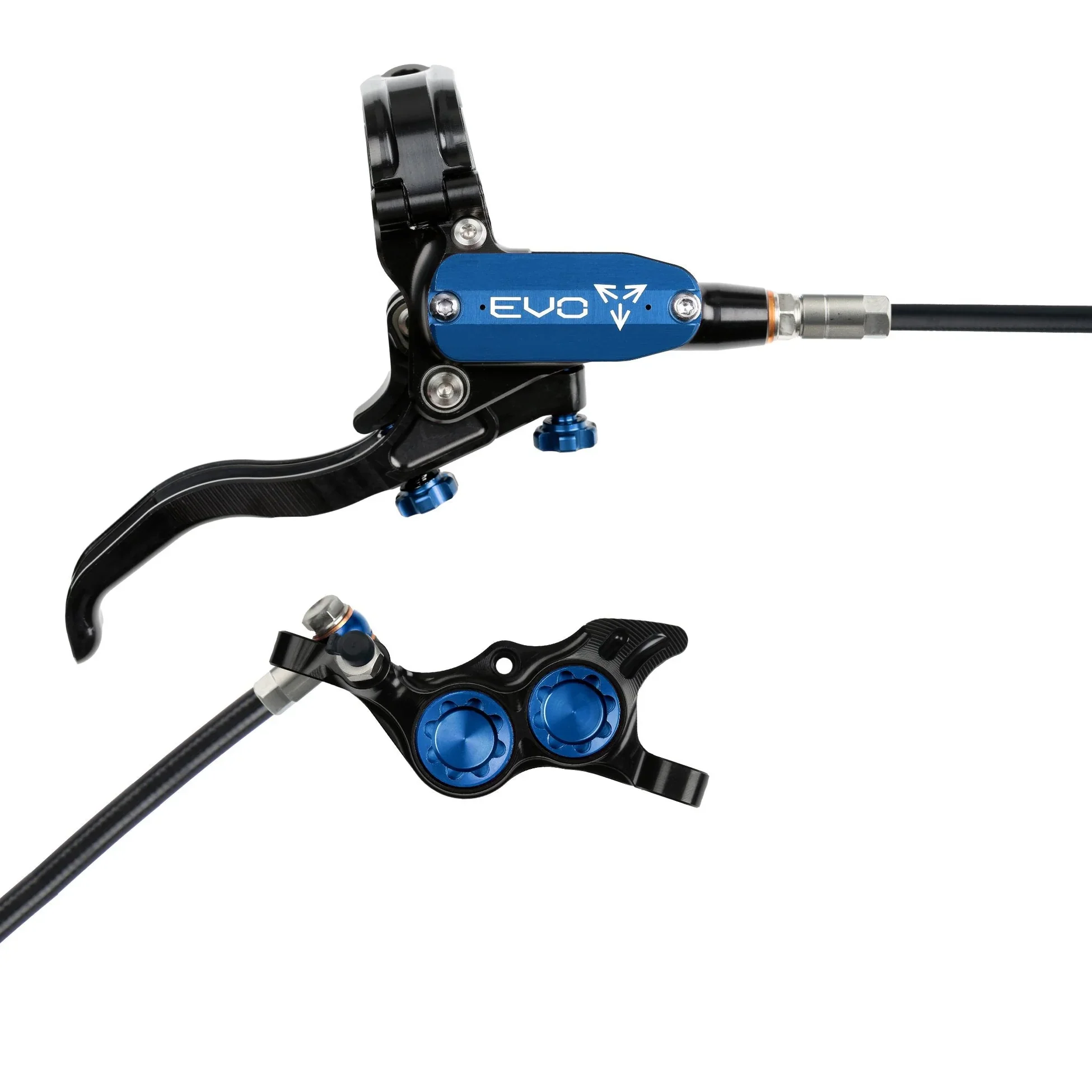 Hope Tech 4 EVO TR4 Complete Disc Brake No Rotor Black Hose - All Colours - Image 4