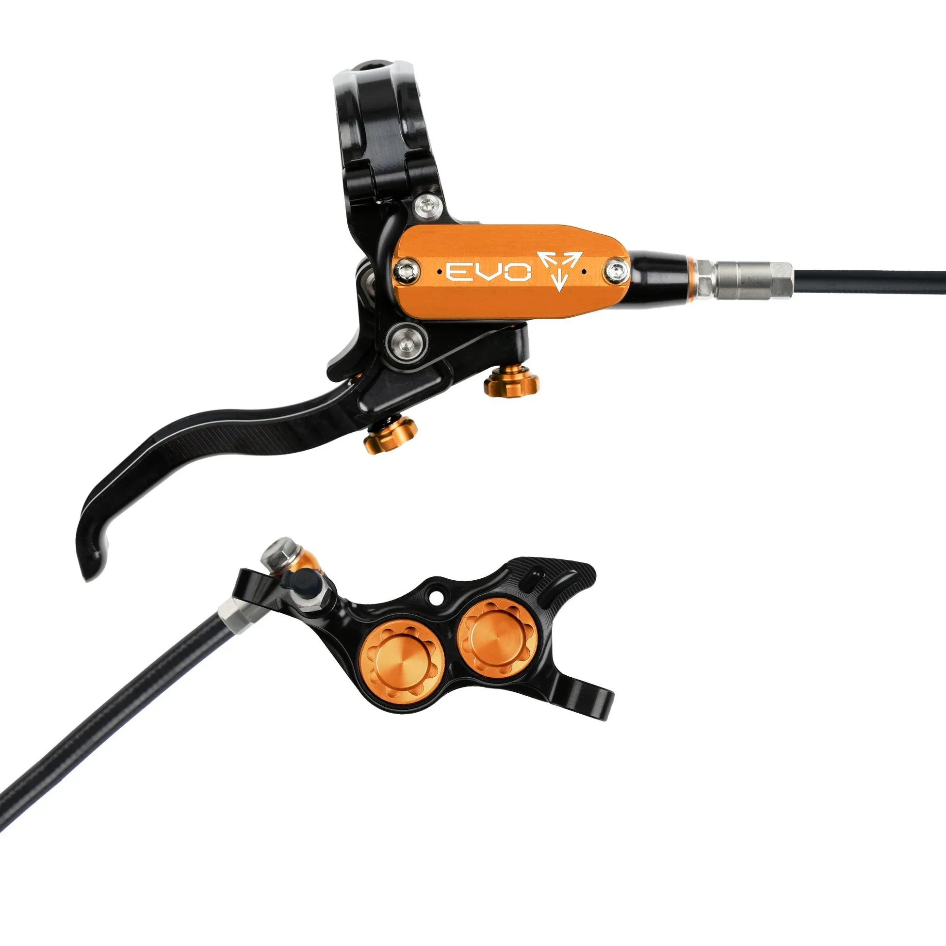 Hope Tech 4 EVO TR4 Complete Disc Brake No Rotor Black Hose - All Colours - Image 6
