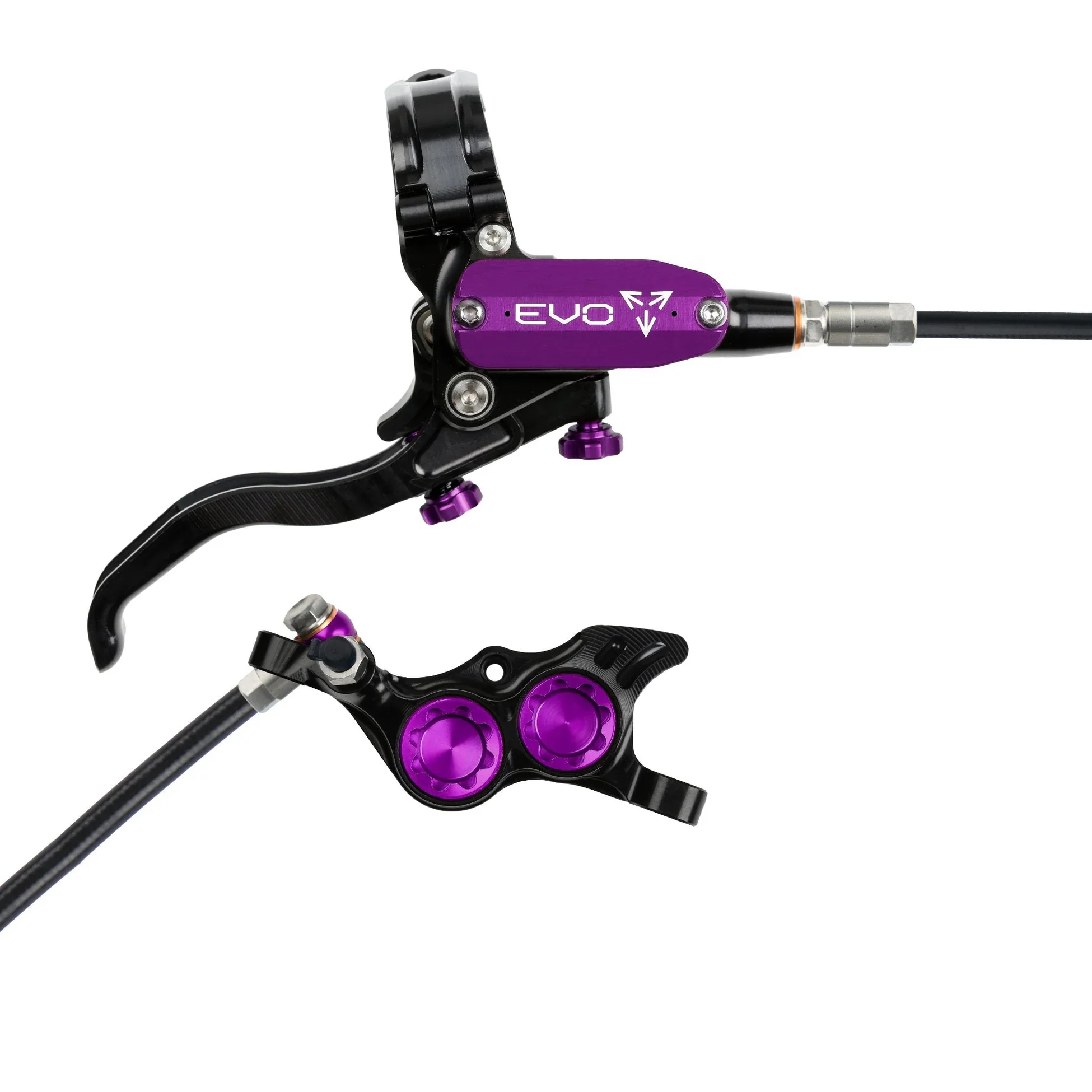 Hope Tech 4 EVO TR4 Complete Disc Brake No Rotor Black Hose - All Colours - Image 8