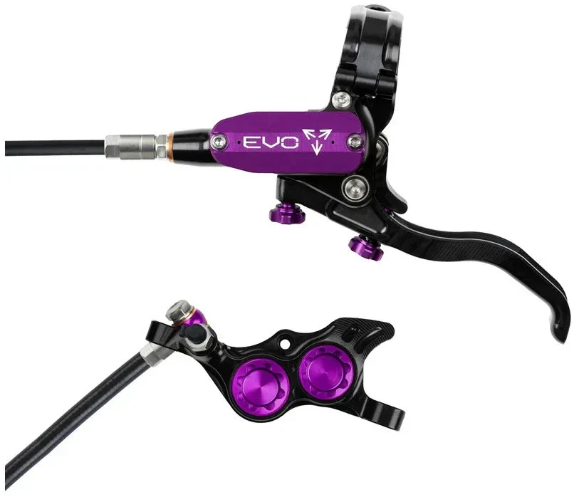 Hope Tech 4 EVO TR4 Complete Disc Brake No Rotor Black Hose - All Colours - Image 9