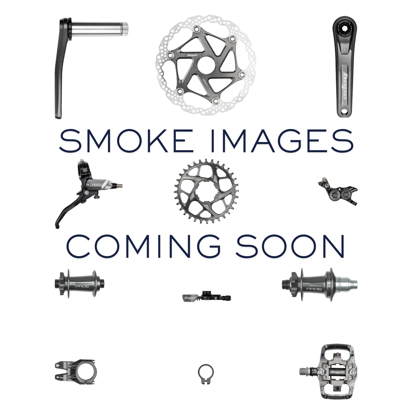 Hope Tech 4 E4 Complete Disc Brake. No Rotor. Black Hose. Various Colours. - Image 10