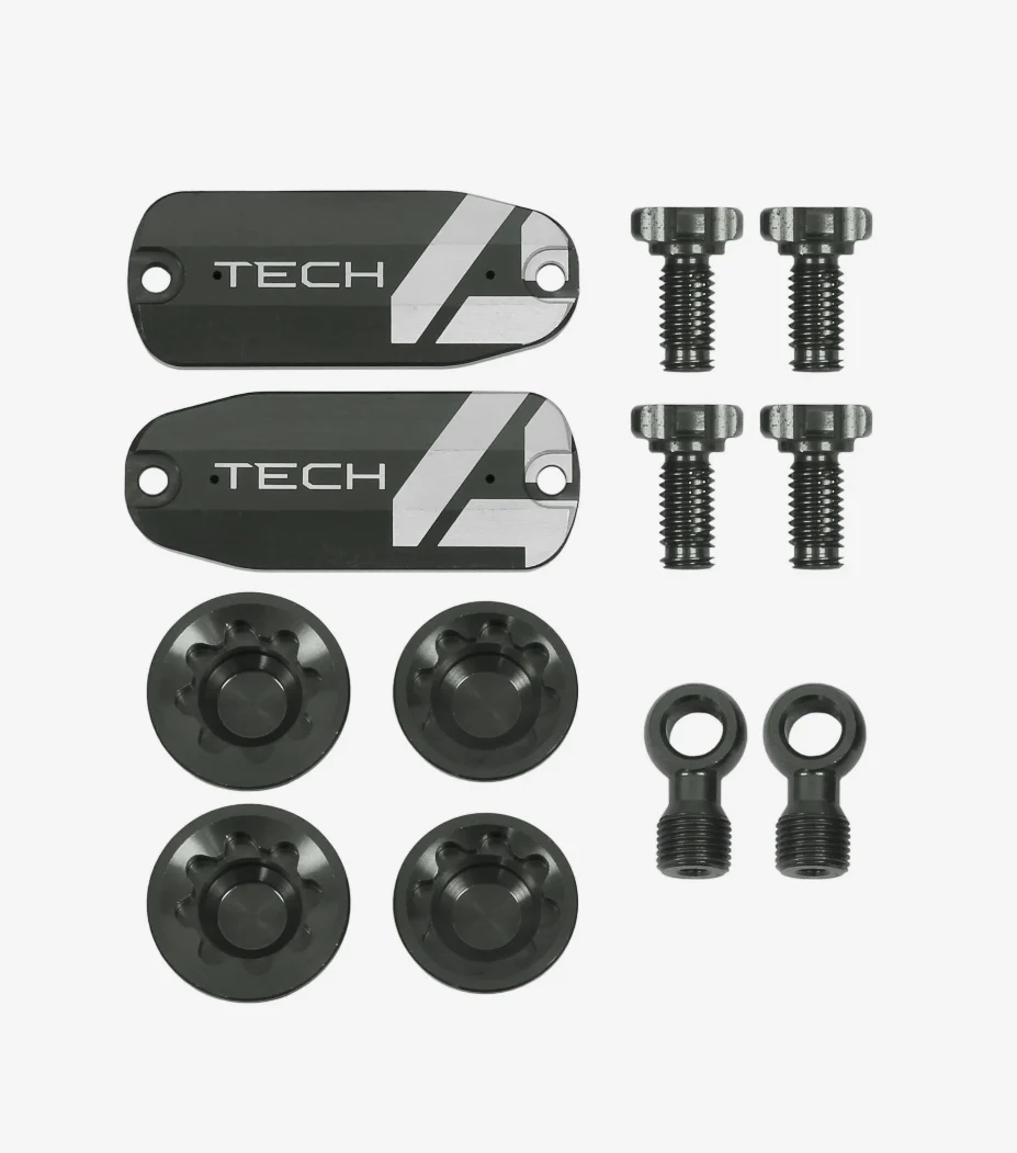 Hope Tech 4 V4 Brake Custom Kit - Lids Bore Caps Banjo Adj Screws All Colours. - Image 12