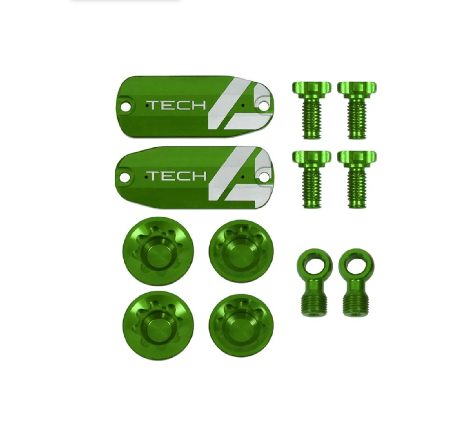 Hope Tech 4 V4 Brake Custom Kit - Lids Bore Caps Banjo Adj Screws All Colours. - Image 2