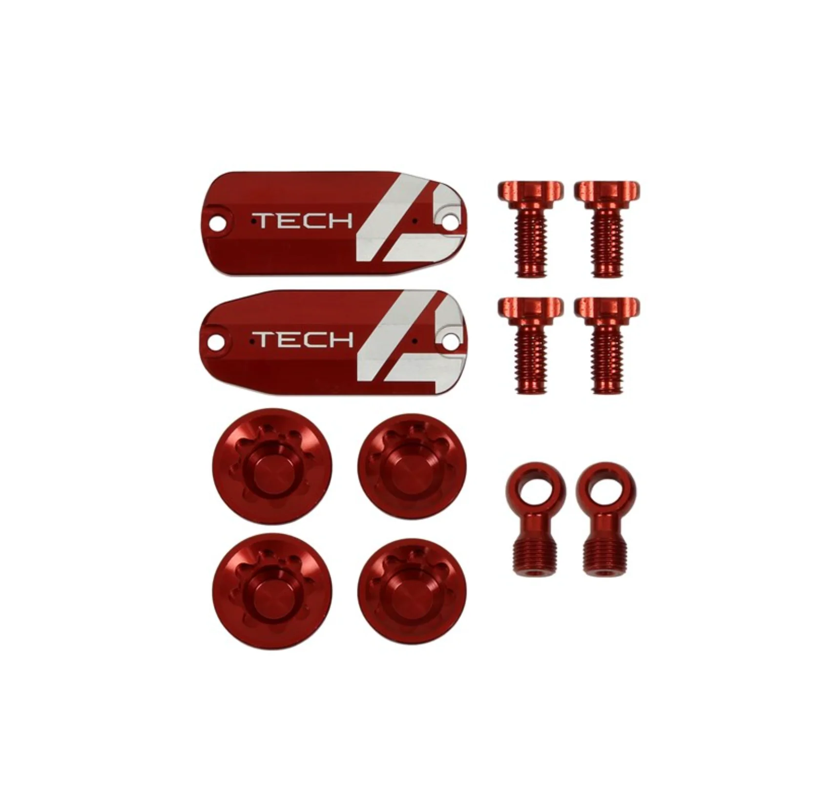 Hope Tech 4 V4 Brake Custom Kit - Lids Bore Caps Banjo Adj Screws All Colours. - Image 5