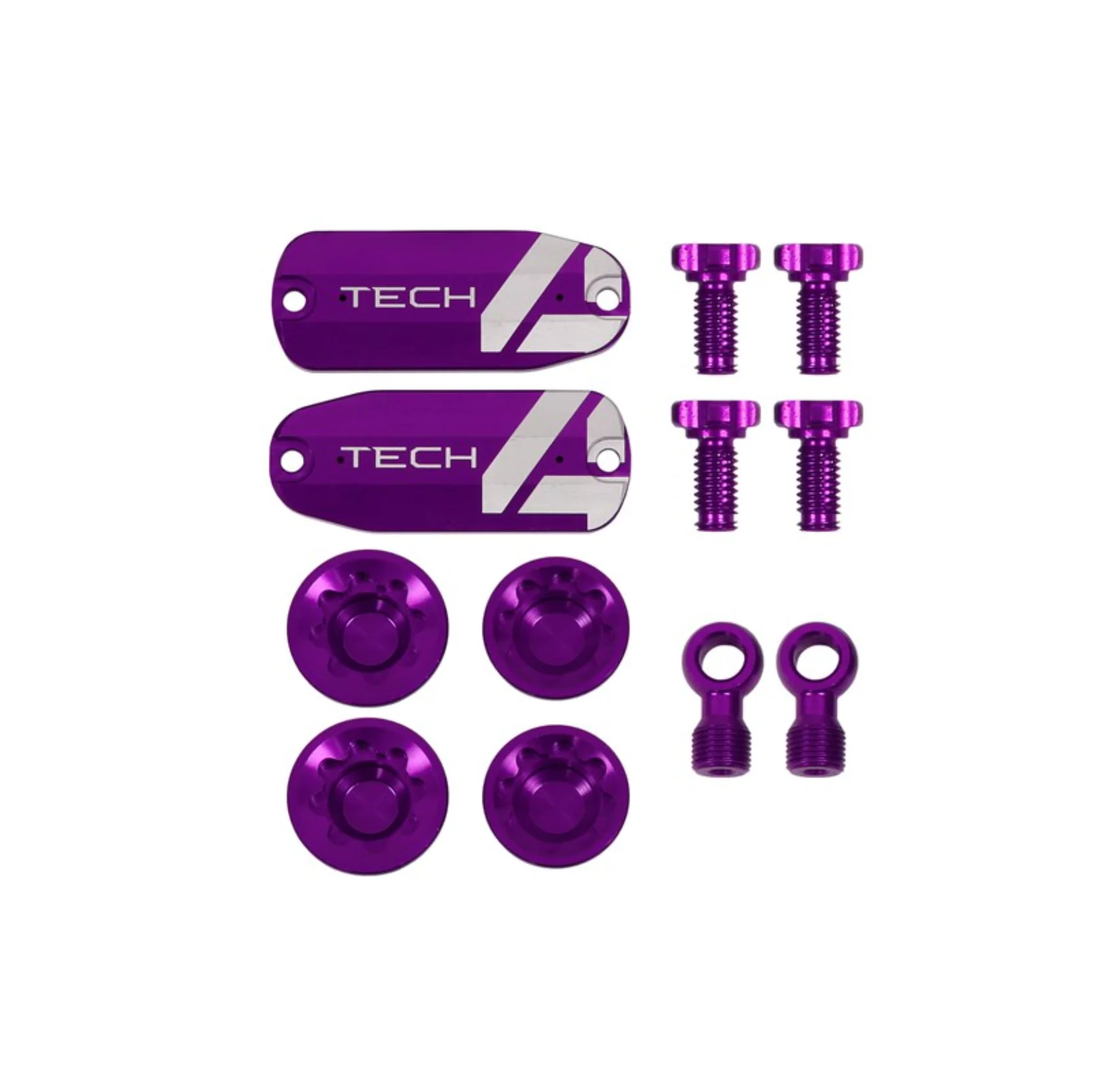 Hope Tech 4 V4 Brake Custom Kit - Lids Bore Caps Banjo Adj Screws All Colours. - Image 6