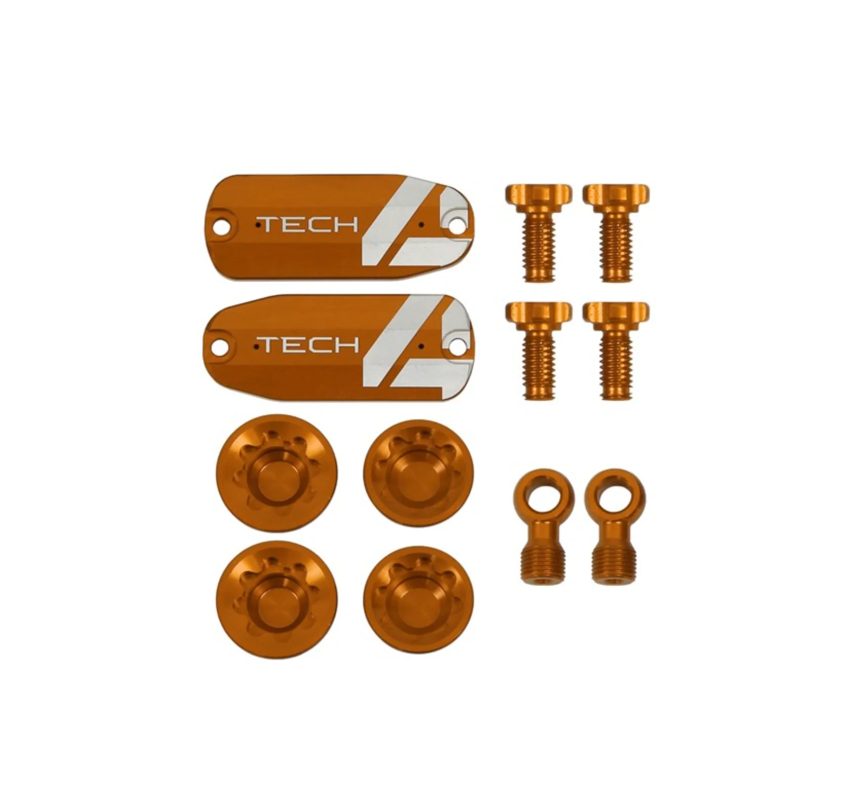 Hope Tech 4 V4 Brake Custom Kit - Lids Bore Caps Banjo Adj Screws All Colours. - Image 7