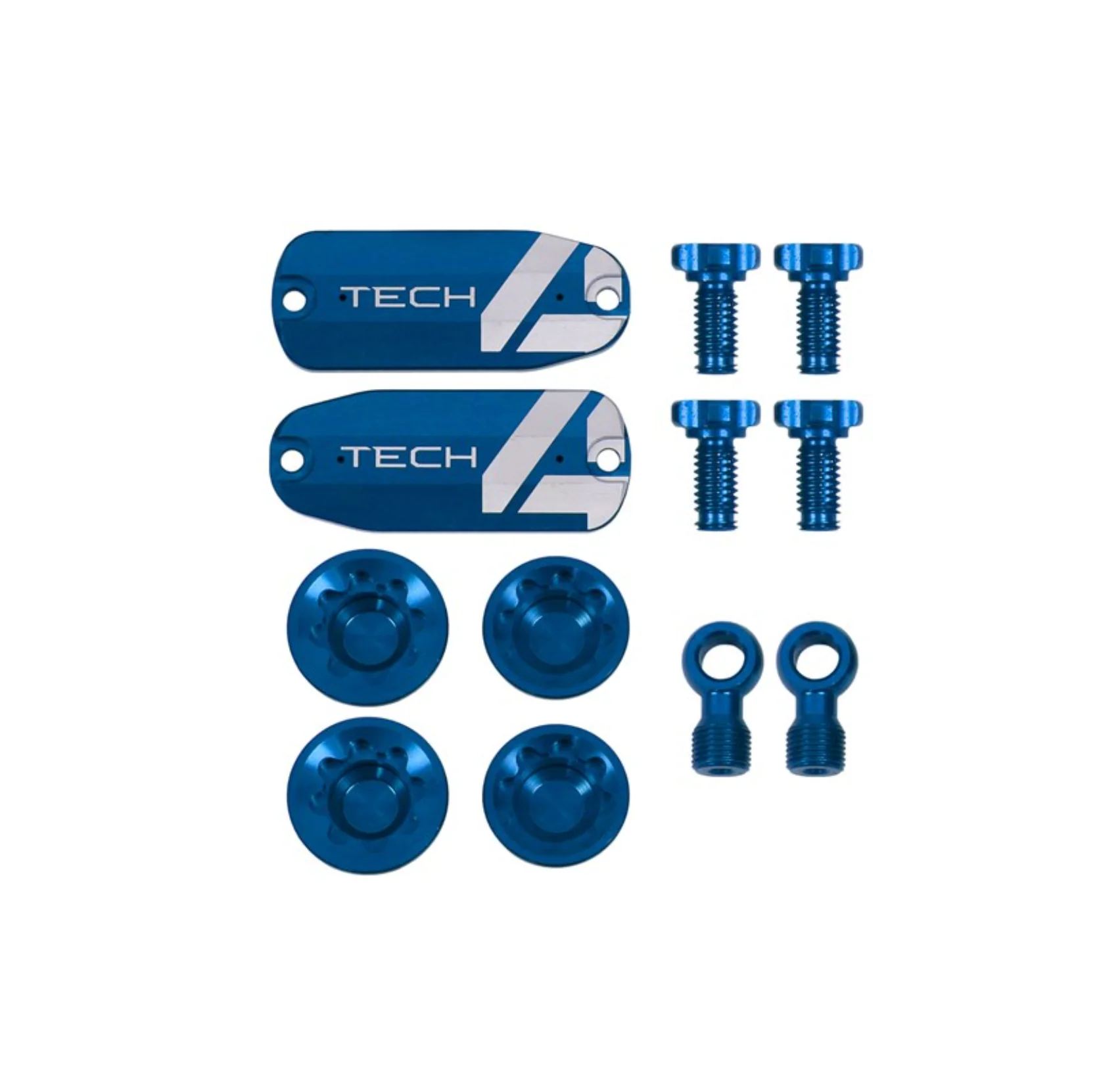 Hope Tech 4 V4 Brake Custom Kit - Lids Bore Caps Banjo Adj Screws All Colours. - Image 8