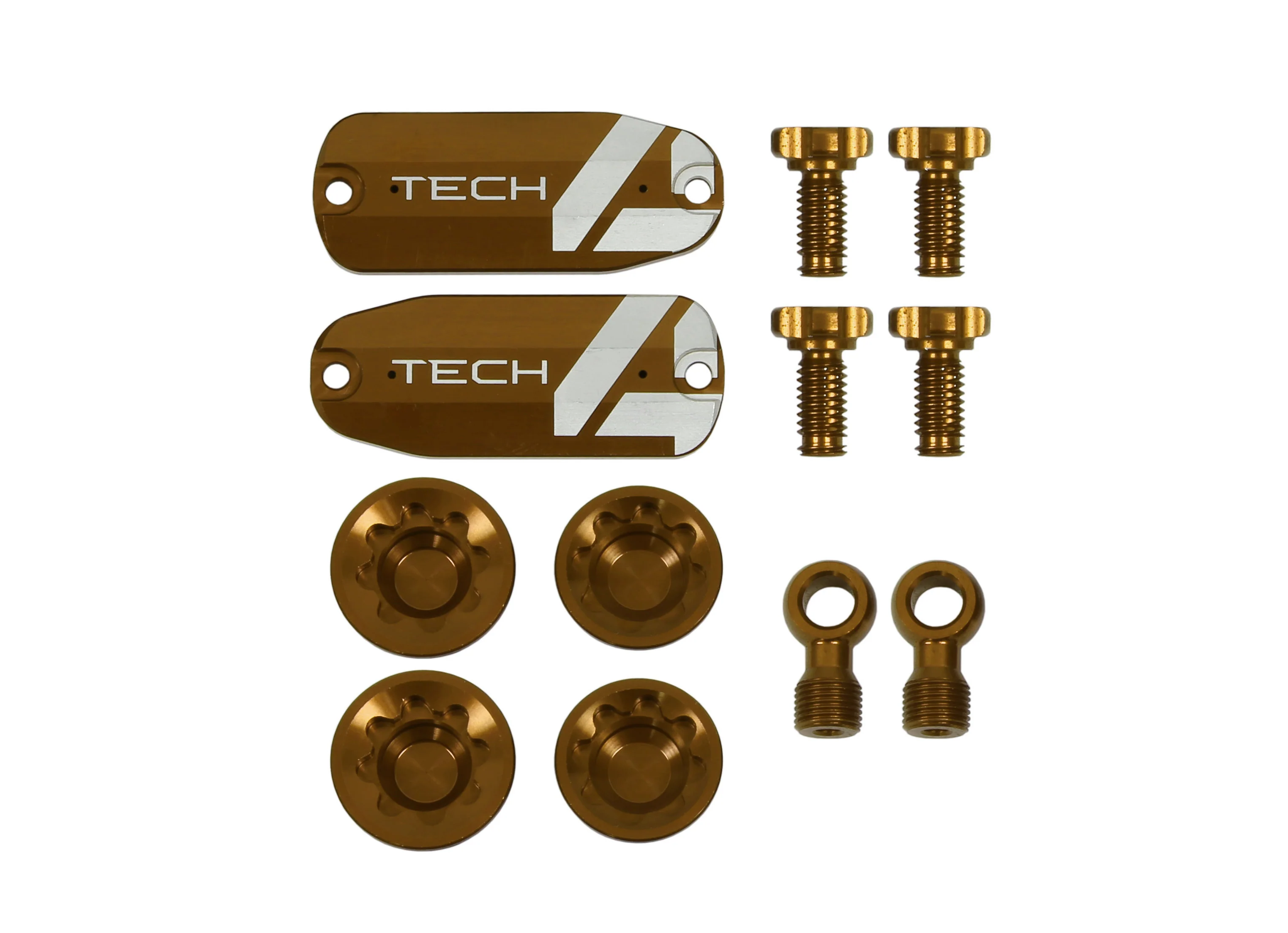 Hope Tech 4 V4 Brake Custom Kit - Lids Bore Caps Banjo Adj Screws All Colours. - Image 9