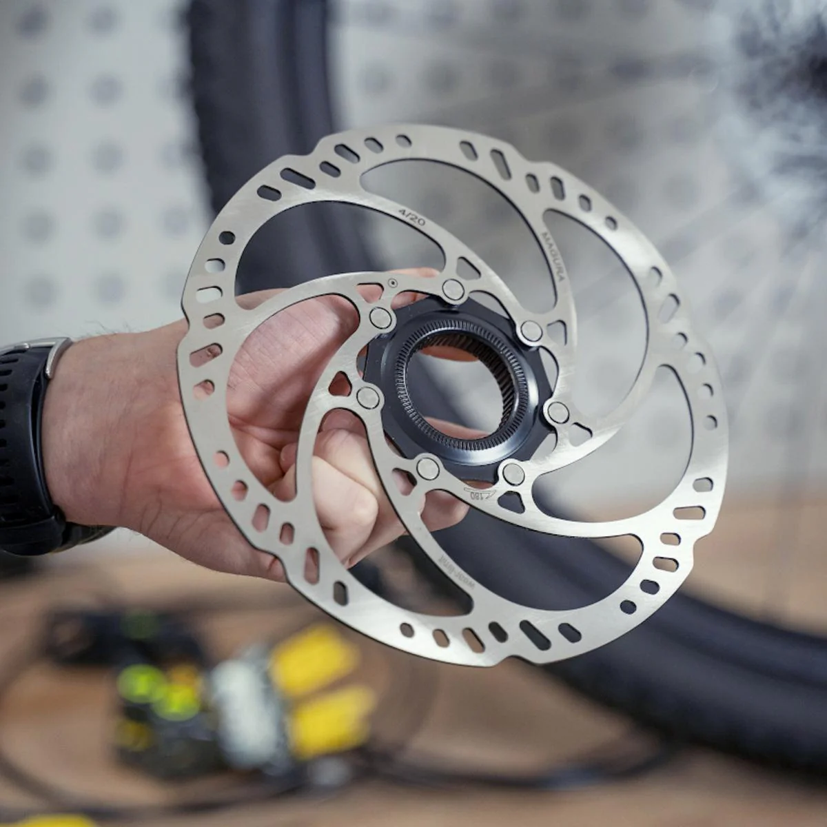 Magura MDR-C CL Center lock Rotor. Ø 160mm, 180mm, 203mm + Lockring For Thru Axle - Image 4