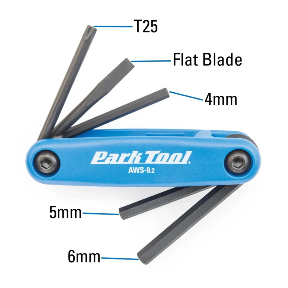 Park Tool AWS-9.2 Fold-Up Hex Wrench Set - Image 2