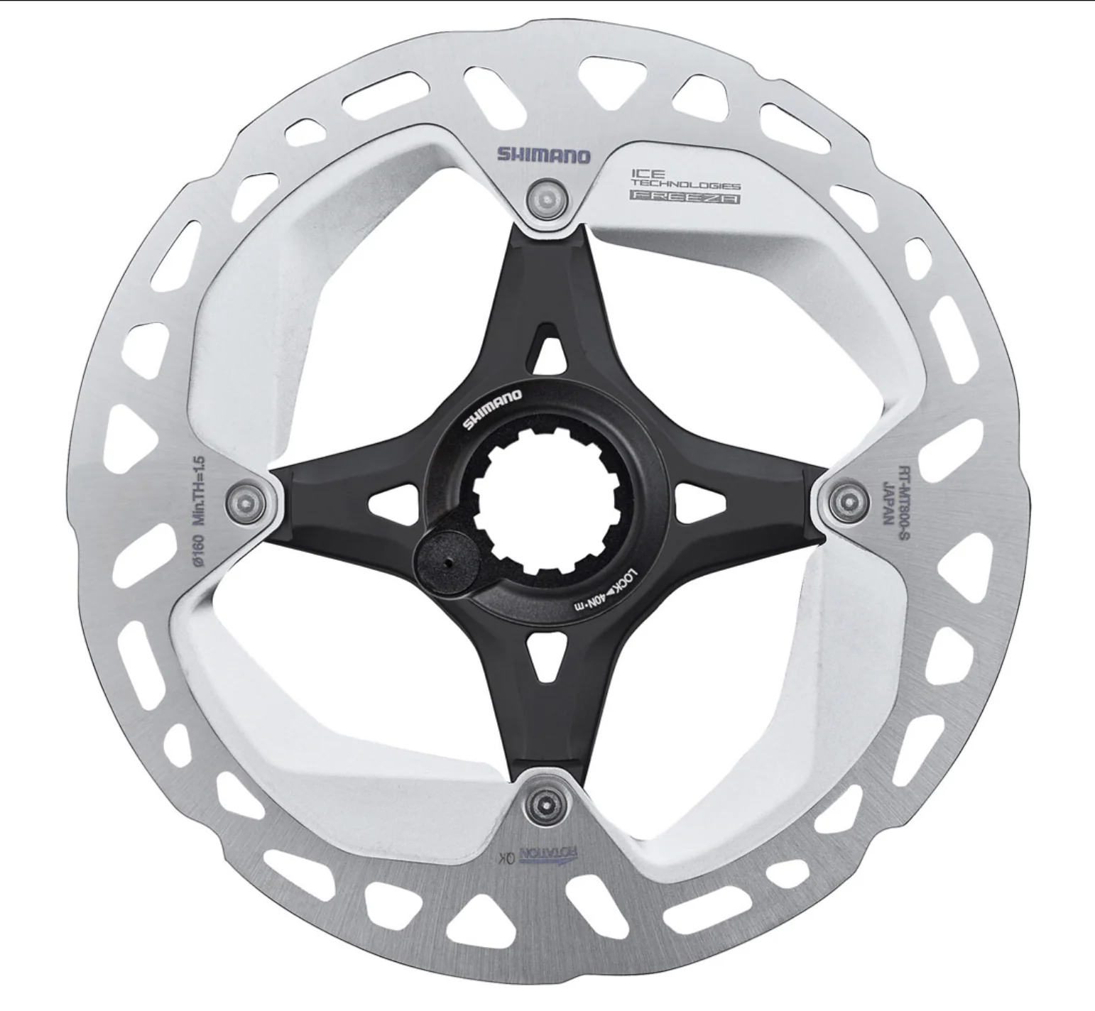 Shimano XT Disc Rotor RT-MT800 Centre-Lock Ice Tech FREEZA 160mm, 180mm, 203mm + MAGNET. INT - Image 3