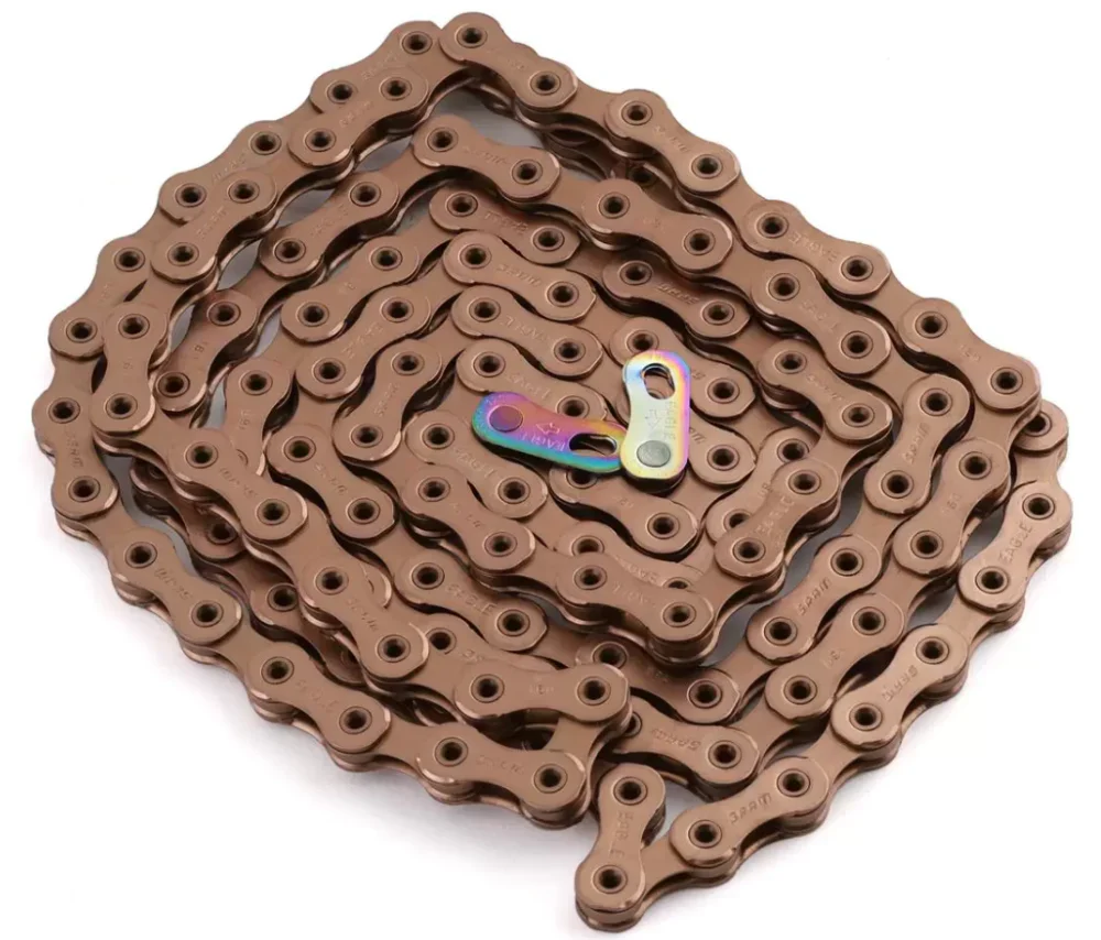 SRAM Eagle XX1 12 speed Chain Hollow Pin 126 Links - Gold Rainbow Black Copper - Image 12