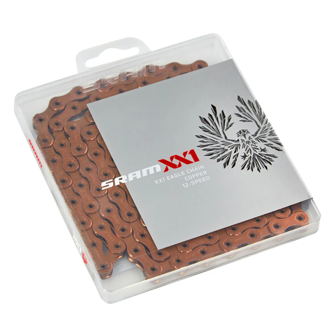 SRAM Eagle XX1 12 speed Chain Hollow Pin 126 Links - Gold Rainbow Black Copper - Image 8