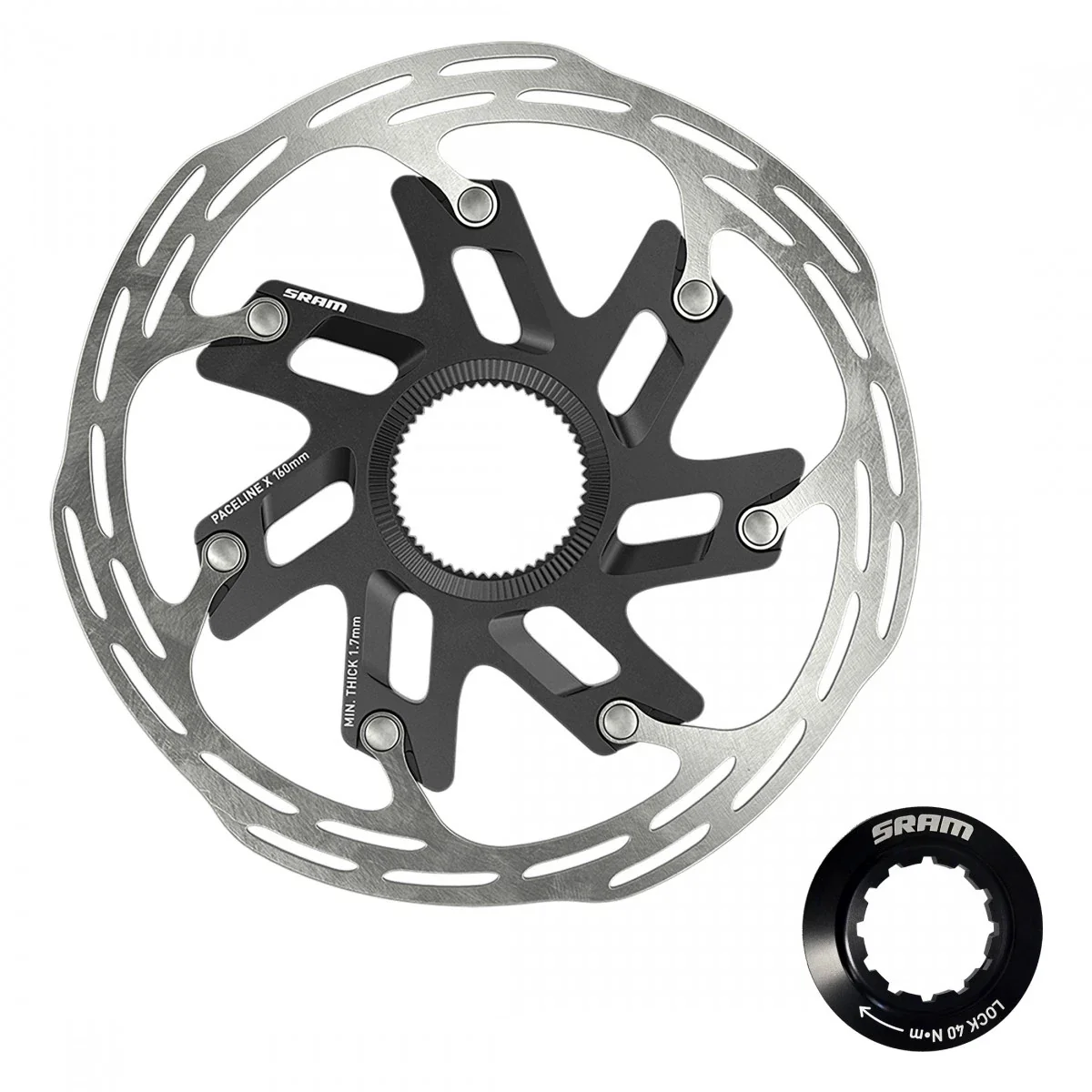 Sram Paceline X Center Lock Aluminum Road Brake Rotor 140mm / 160mm
