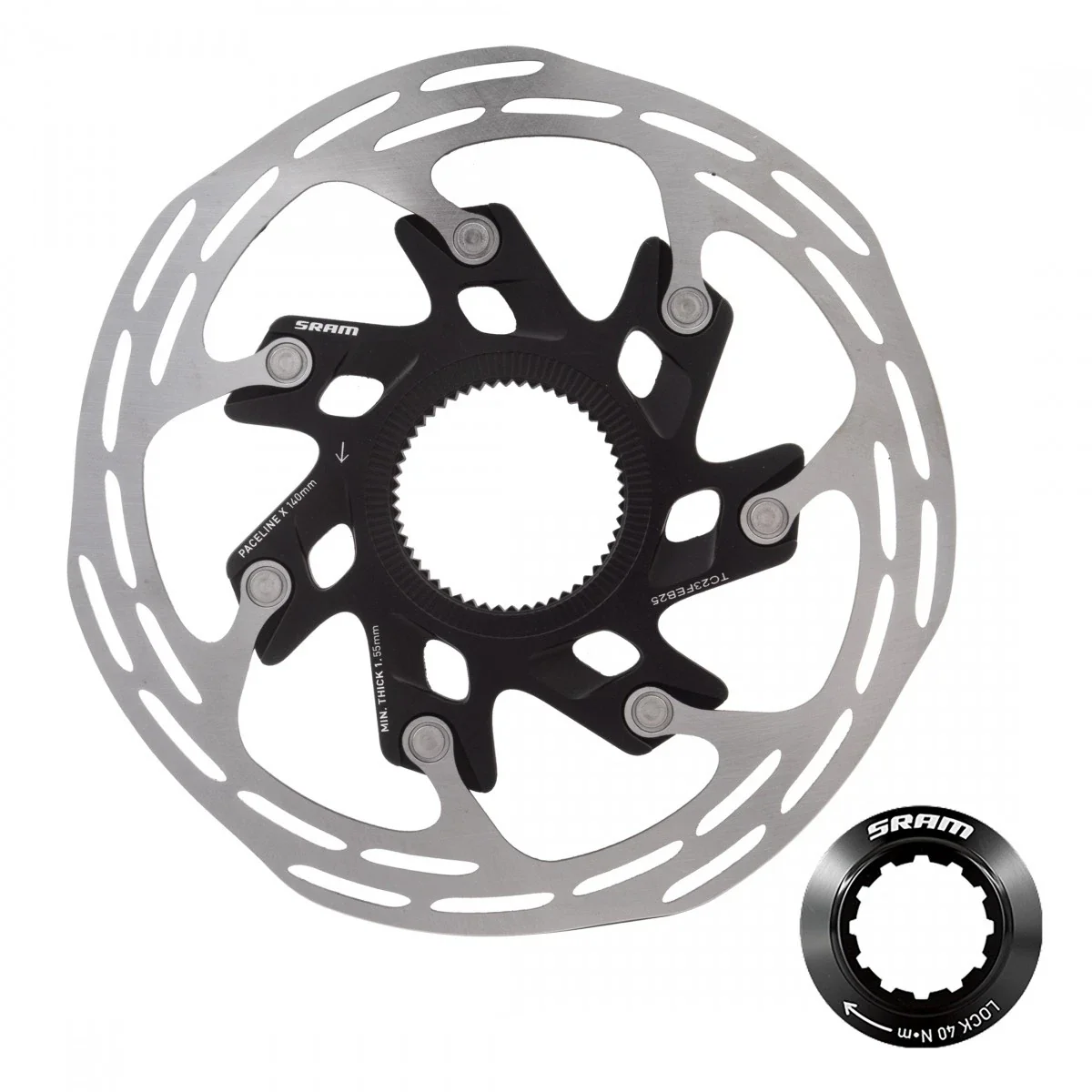 Sram Paceline X Center Lock Aluminum Road Brake Rotor 140mm / 160mm - Image 2