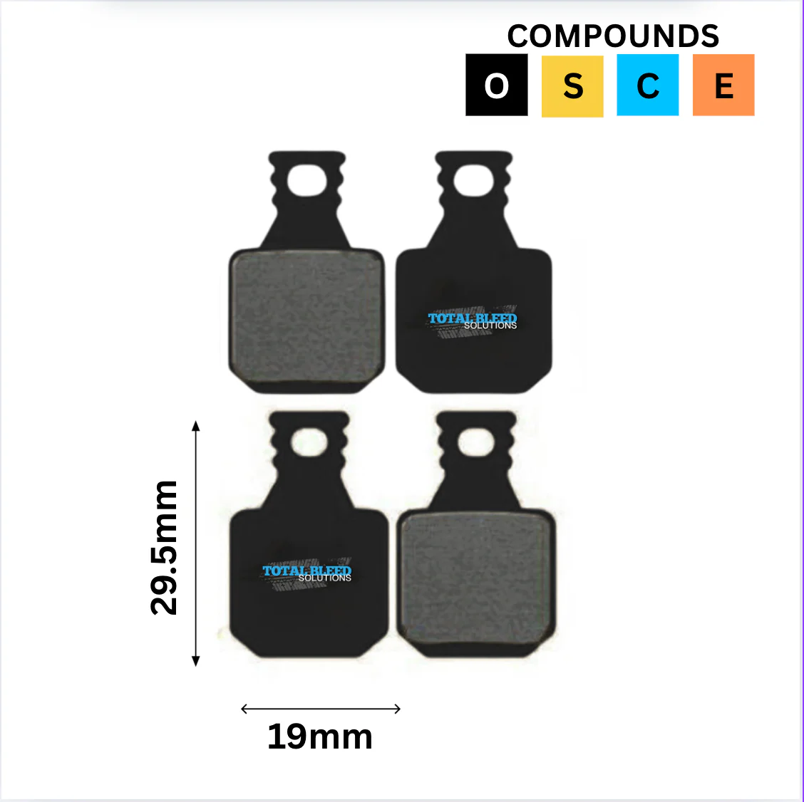 TBS Hydraulic Disc Brake Pads Like Magura 8.1 - 8.S - 8.P - 8.R