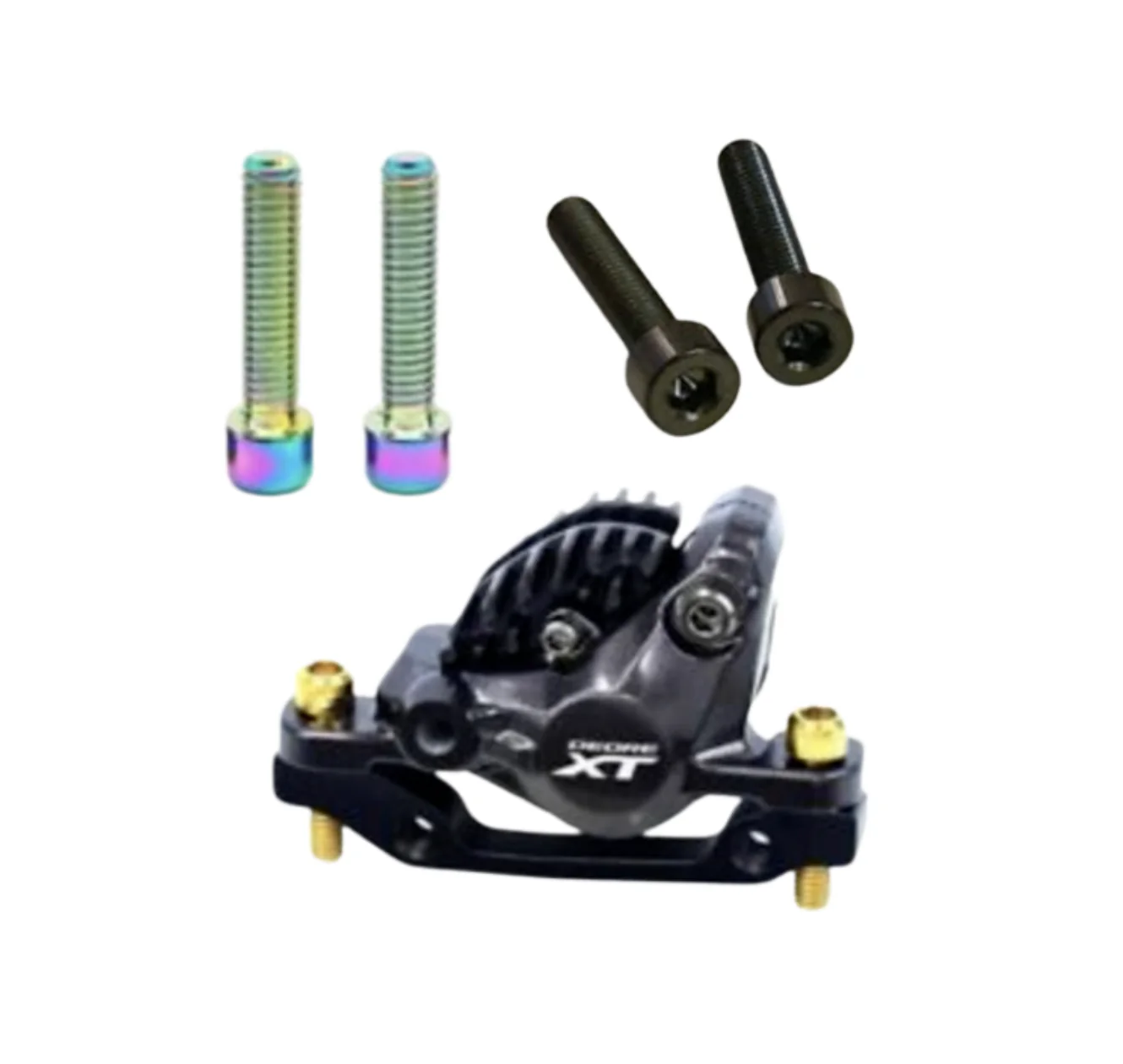 Titanium TBS Brake Calliper Bolts. SRAM AVID Shimano. Rainbow Oil Slick or Black. 2 Pack. TB3-16, TB3-18, TB3-20, TB3-25 - Image 3