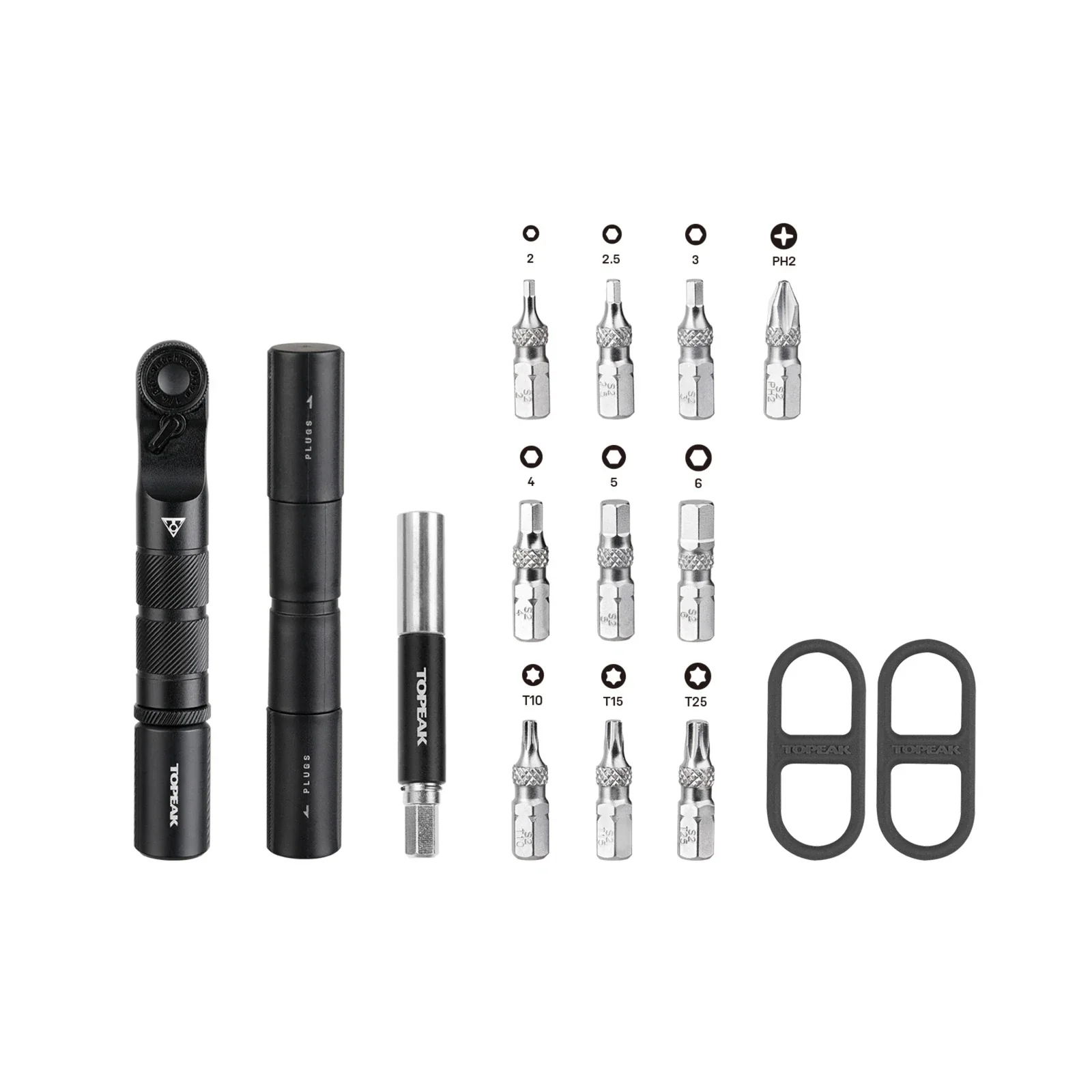 Topeak Ratchet N Roll Elite, Bits / Ratchet / CO2 Inflator / Repair Plugs & Tool - Image 2